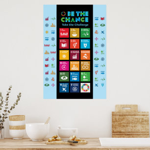 Affiche Élégante motivation d'entreprise 24 po x 36 po, gr