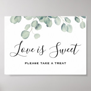 Affiche Elégante verdure Eucalyptus Feuille Mariage