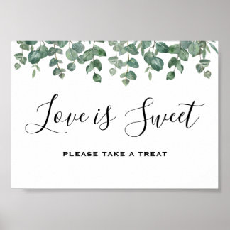 Affiche Elégante verdure Eucalyptus Feuille Mariage
