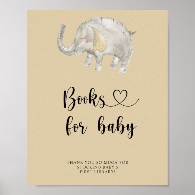 Affiche Élément de ballon en aquarelle - livres pour bébé (Devant)