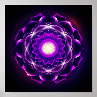 Affiche Élément de pensée : Le Sahasrara / Couronne Chakra
