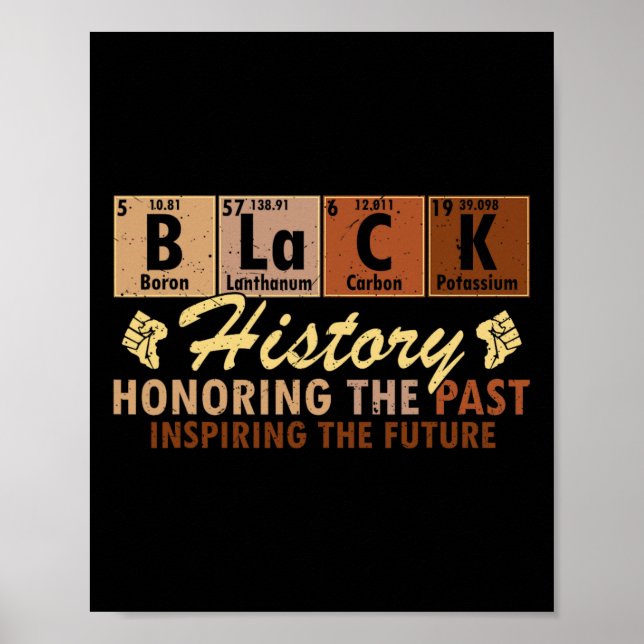 Affiche Élément premier noir Mois de l'histoire des Noirs  (Devant)