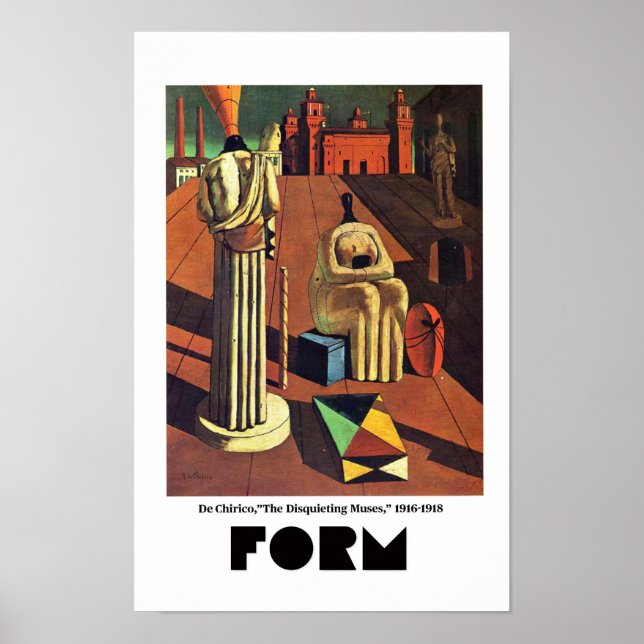 Affiche Éléments d'art - Forme mettant en vedette De Chiri (Devant)