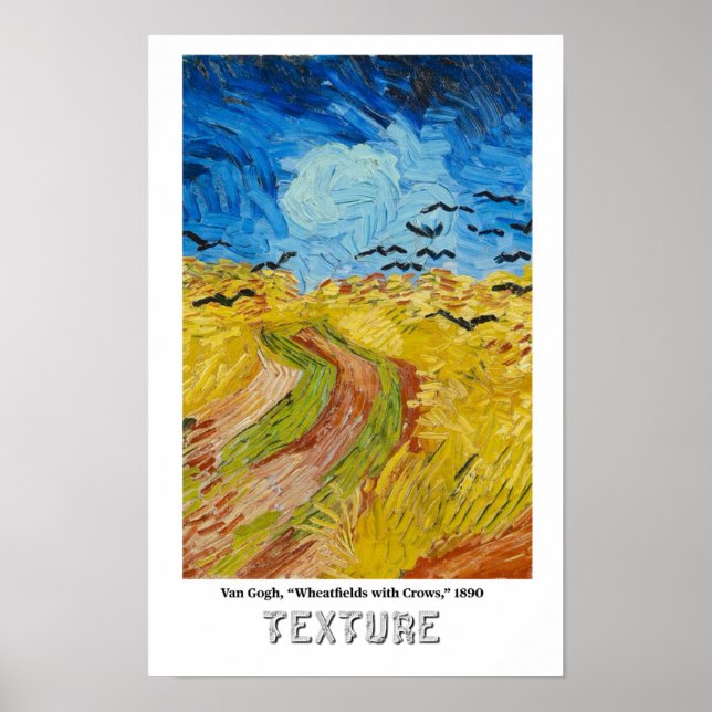Affiche Éléments d'Art - Texture mettant en vedette Van Go (Devant)