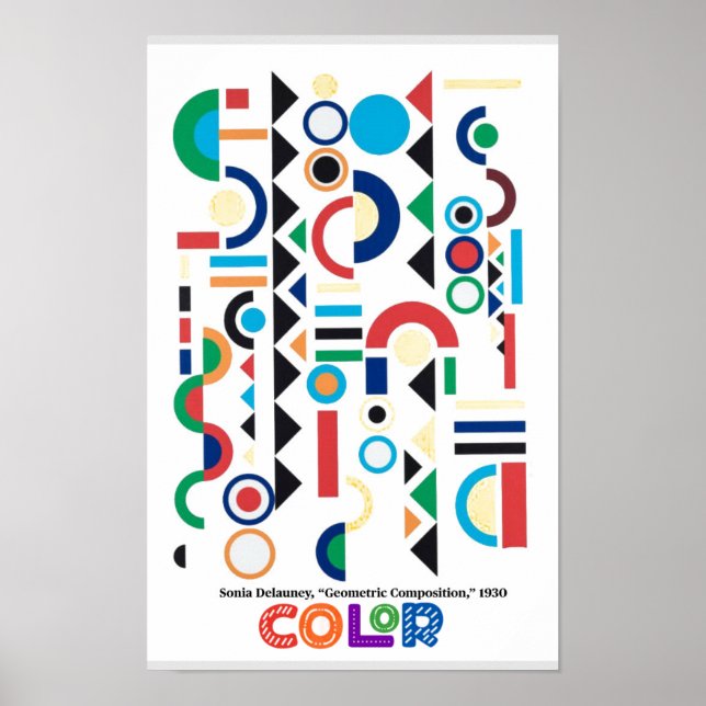 Affiche Éléments de l'art - Couleur, Sonia Delauney (Devant)