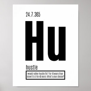 Affiche Éléments fondamentaux de la réussite - Hustle