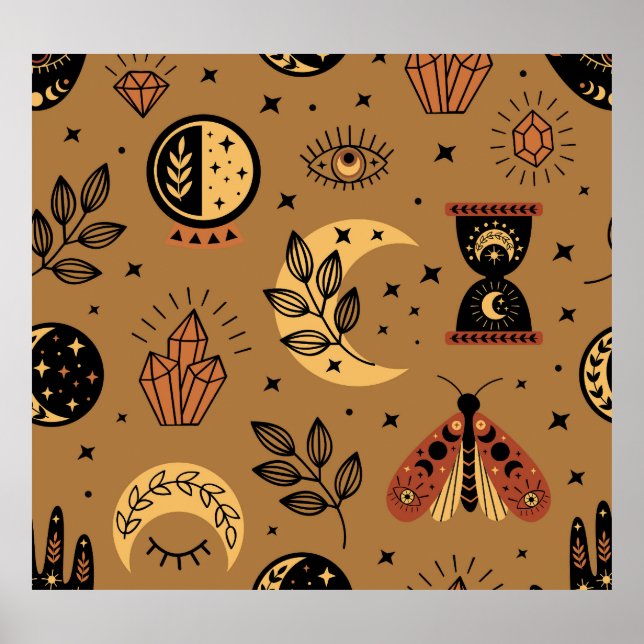 Affiche Éléments magiques : Enchanter un Motif sans coutur (Devant)