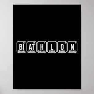 Affiche Éléments périodiques Cadeau Nerd Drôle Amusant Bia