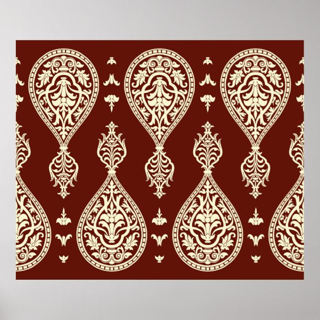 Affiche Éléments vintages sur un arrière - plan sombre (Devant)