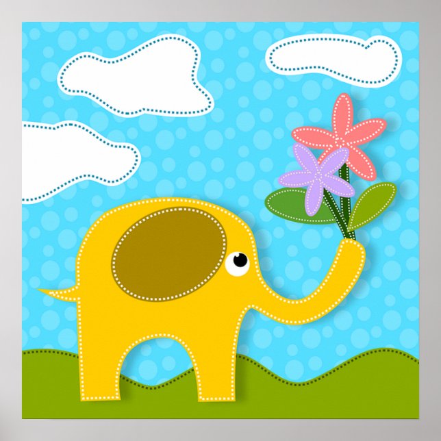 Affiche Eléphant (Devant)