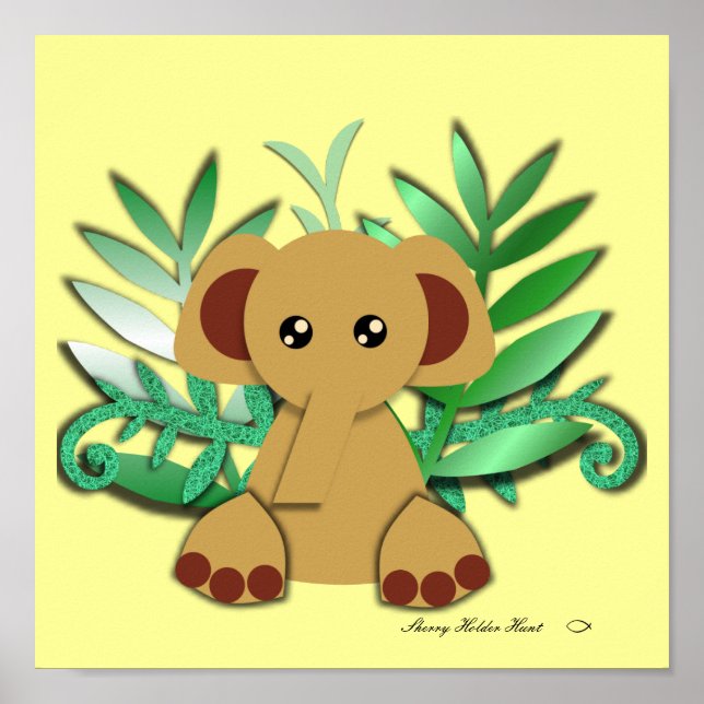 Affiche Éléphant (Devant)