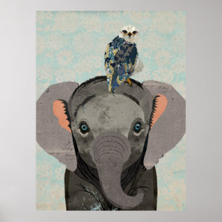 AFFICHE ELEPHANT & FALCON