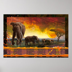 Affiche Elephant Family "The Bonds that Tie"