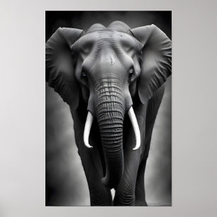 Affiche Elephant Faune Majestic Nature Vie Fond d'écran