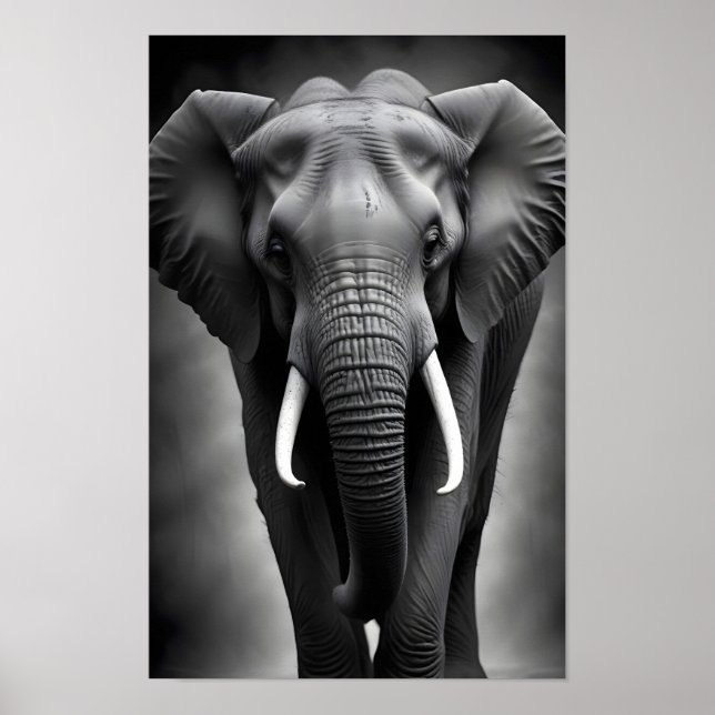 Affiche Elephant Faune Majestic Nature Vie Fond d'écran (Devant)