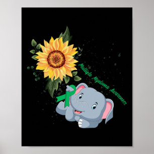 Affiche Éléphant Foi Espoir Combat Amour Maladie Rénale Se