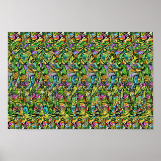 Affiche Elephant - Hidden 3D print