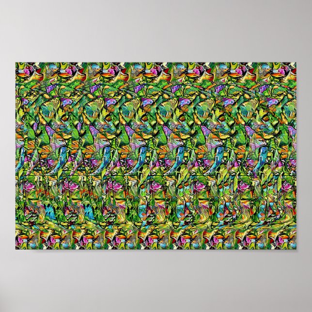 Affiche Elephant - Hidden 3D print (Devant)