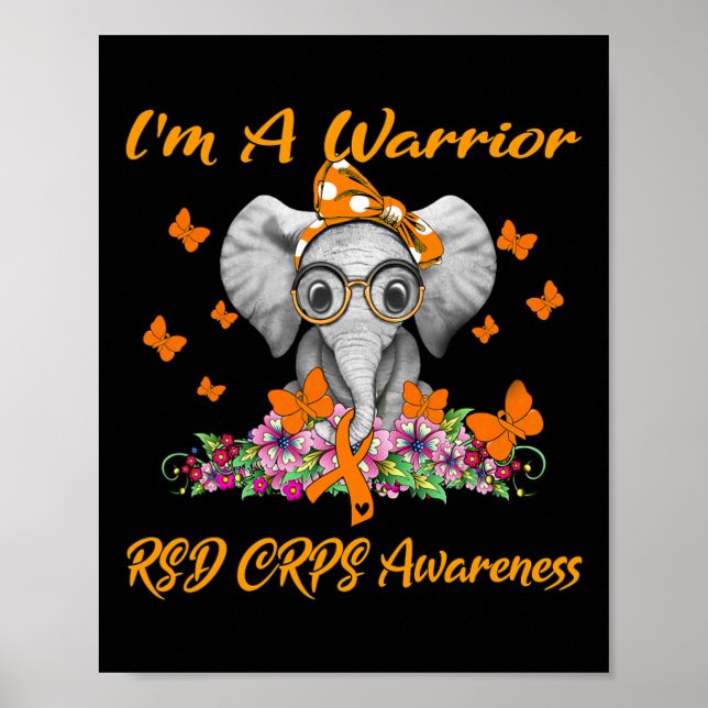 Affiche Elephant I'm A Warrior RSD RCPS Sensibilisation (Devant)