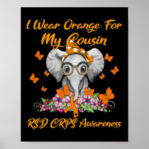 Affiche Elephant Je Porte Orange Pour Mon Cousin Rsd Crps 