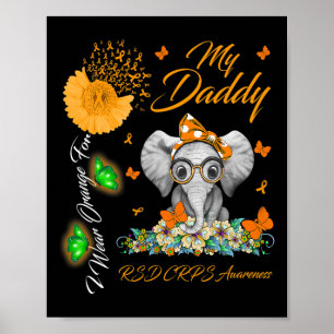 Affiche Éléphant Je Porte Orange Pour Mon Papa Rsd Crps Se