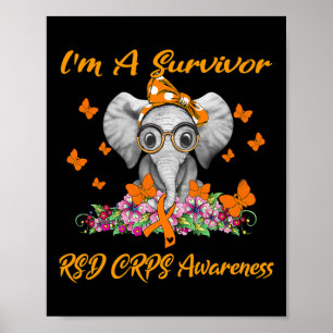 Affiche Elephant Je suis un survivant RSD Sensibilisation