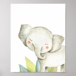 Affiche Elephant Safari Jungle Baby Nursery Imprimer