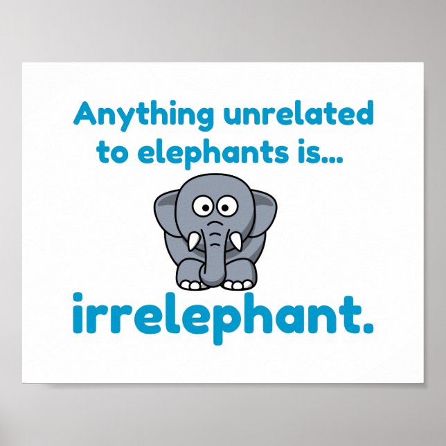 Affiche éléphant sans libération (Devant)