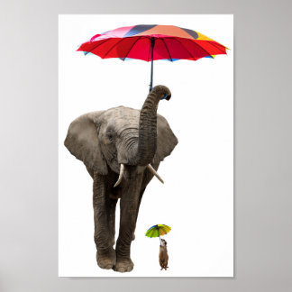 Affiche Elephant & souris