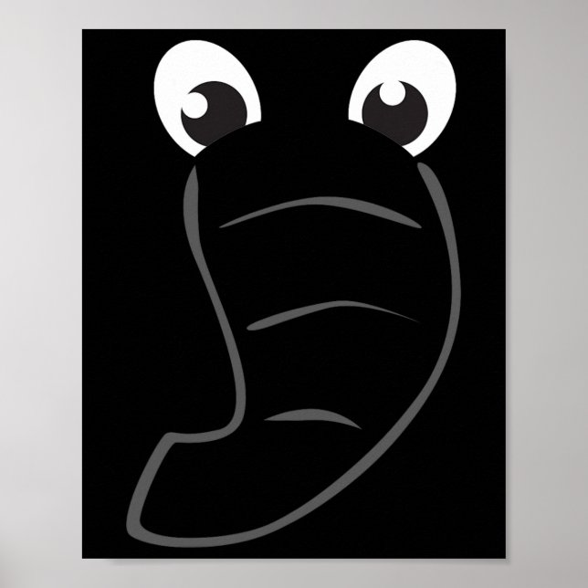 Affiche Elephant Visage mignon Enfants Costume d'Halloween (Devant)