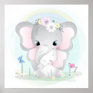 Affiche Eléphants