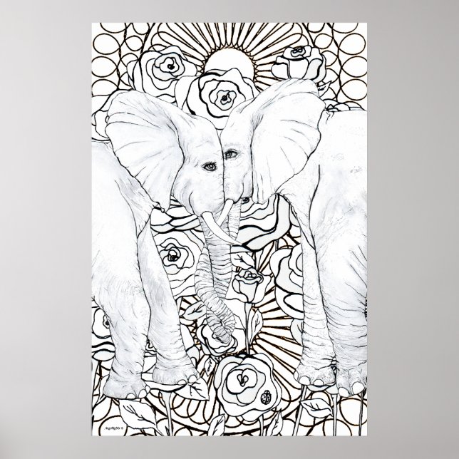 Affiche Éléphants Loyaux (Devant)