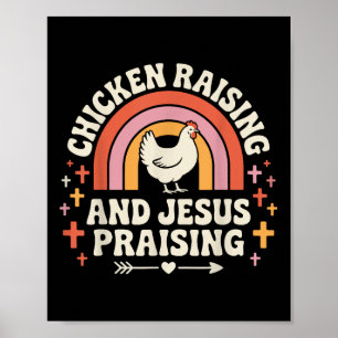 Affiche Élevage De Poulet Et Louange De Jésus