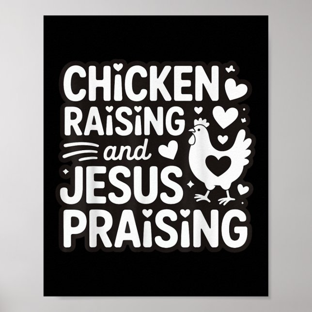 Affiche Élevage De Poulet Et Louange De Jésus (Devant)