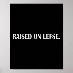 Affiche Élevé à la lefse amusante nourriture norvégienne v