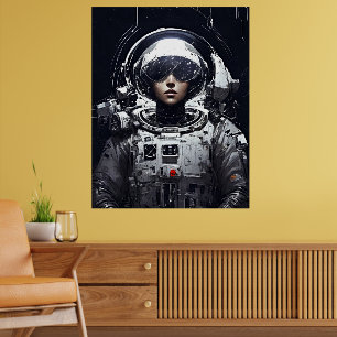 Affiche Élever votre imagination : Frapper une astronaute
