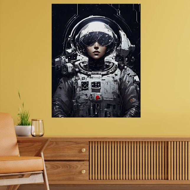 Affiche Élever votre imagination : Frapper une astronaute (Salon 2)