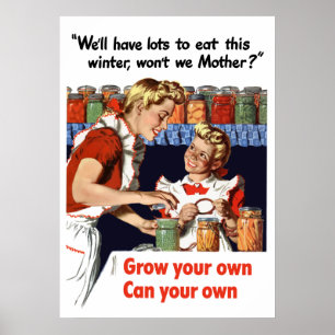 Affiche Élevez vos propres, peut vos propres