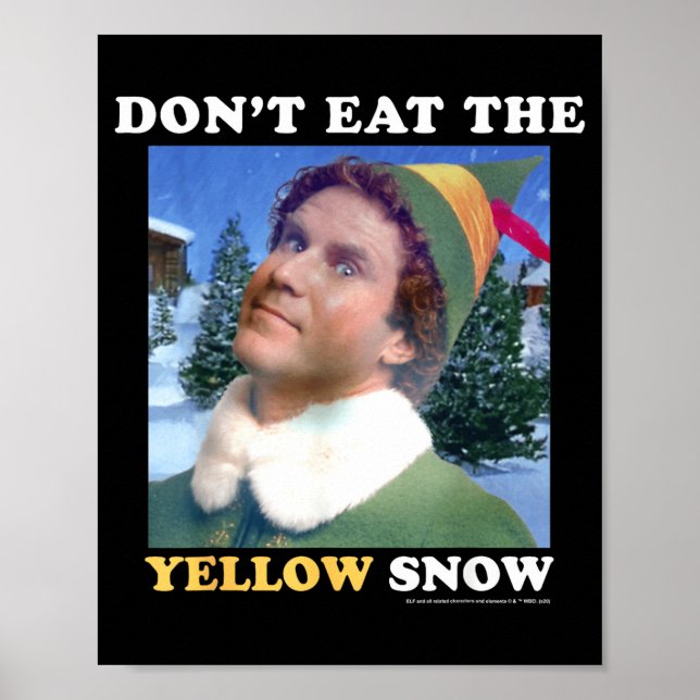 Affiche Elf Don't Eat The Yellow Snow  (Devant)