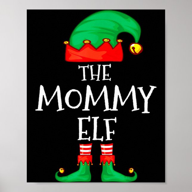 Affiche Elf Family Christmas Mommy Mom Mother Mama Elf Swe (Devant)