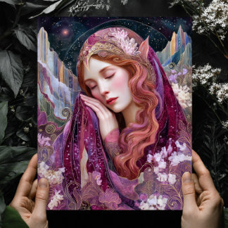Affiche Elf Queen Goddess Celestial Fantasy Wall Art Print