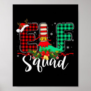 Affiche Elf Squad Christmas Family Group Correspondance Pè