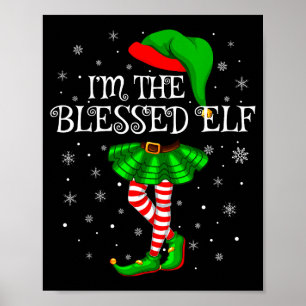 Affiche Elfe Bénit Noël Correspondance Famille Femmes Fill