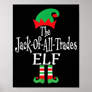 Affiche Elfe drôle de Noël, l'homme à tout faire