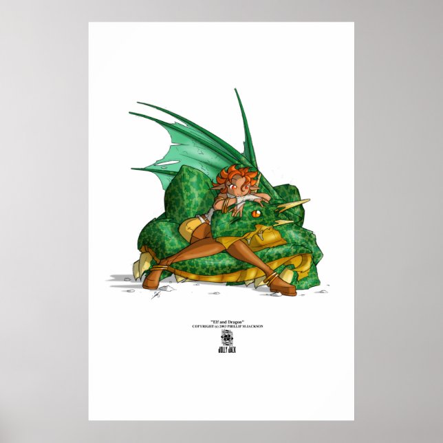 Affiche Elfe et Dragon (Devant)