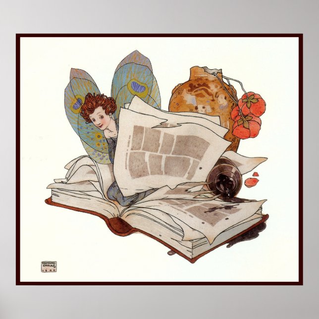 Affiche "Elfe exquis" par Edmund Dulac - Imprimer (Devant)