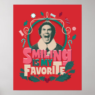 Affiche Elfe - Sourire est mon préféré