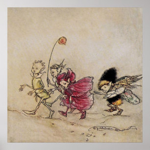 Affiche "Elfes" Fairy Art par Arthur Rackham