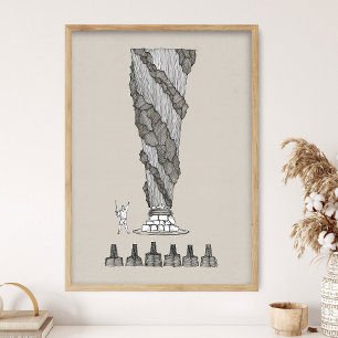 Affiche Élie sur le mont Carmel, Feu du Ciel, Œuvre murale