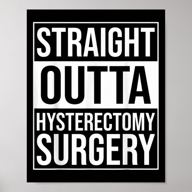 Affiche Élimination de l'utérus de chirurgie de l'hystérec (Devant)